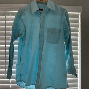 Blue and white checkered shirt